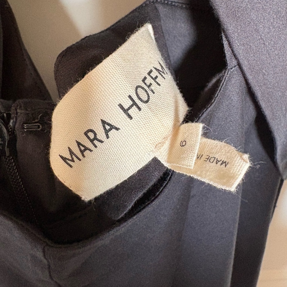 Mara Hoffman Leila Black Knotted Cutout Maxi Dress Size 6 - Picture 7 of 9